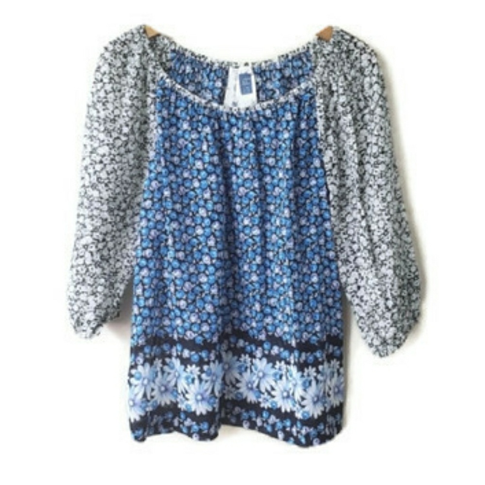 ANTHROPOLOGIE EDME & ESYLLTE FLORAL BLOUSE